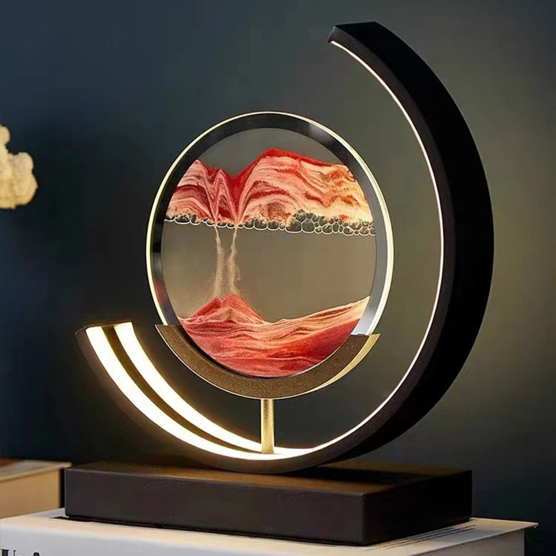 AbyssShell | Innovative Soothing 3D Sand Table Lamp for Relaxation 1