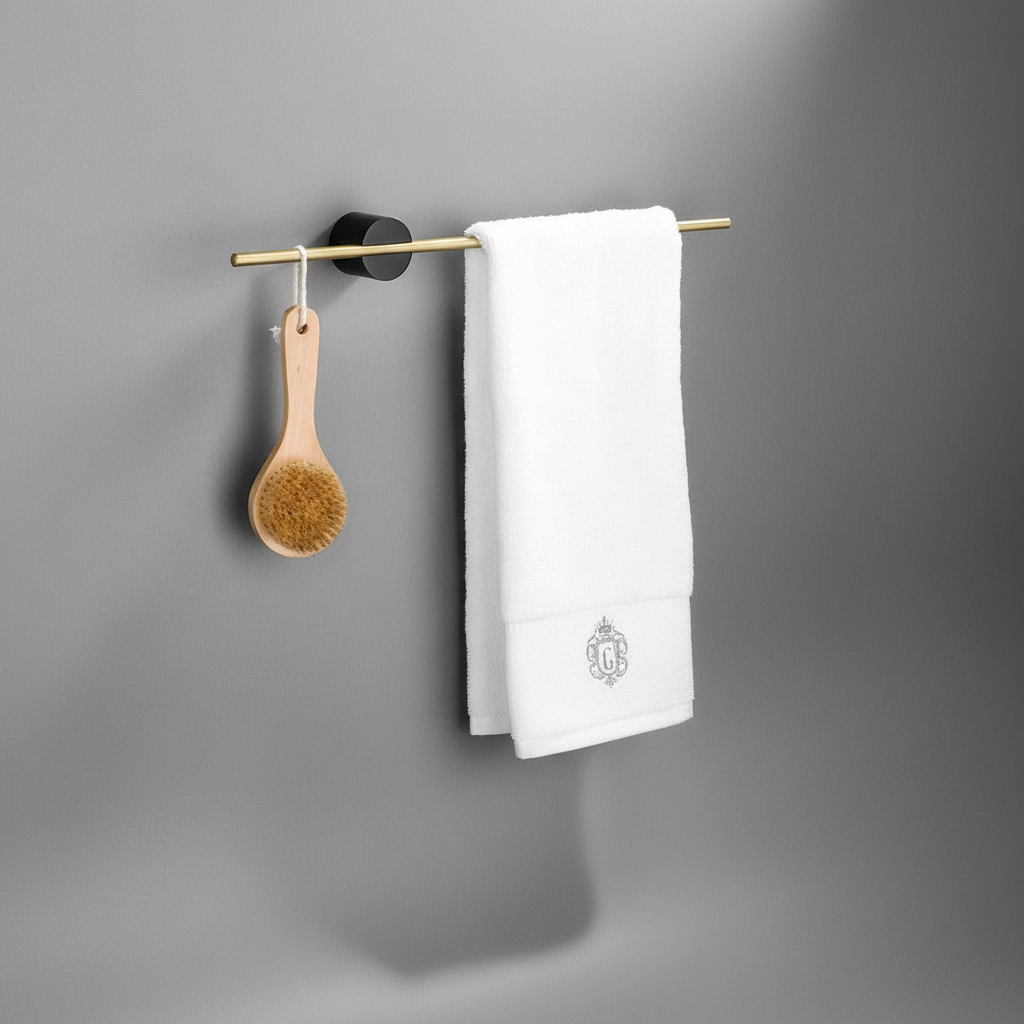 Adjustable Free Standing Towel Rack with Sleek Design | Modern Bathroom Towel Storage Solution 2