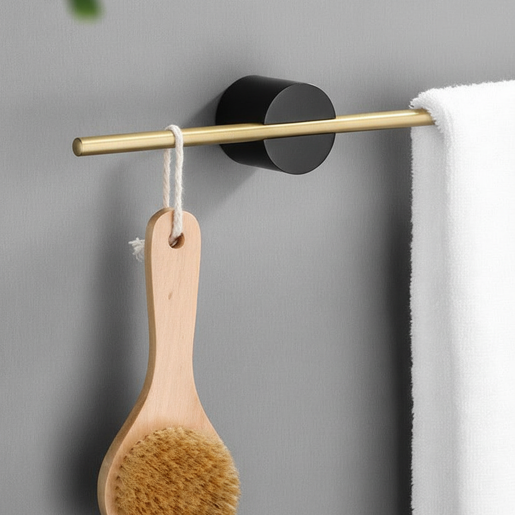 Adjustable Free Standing Towel Rack with Sleek Design | Modern Bathroom Towel Storage Solution 3