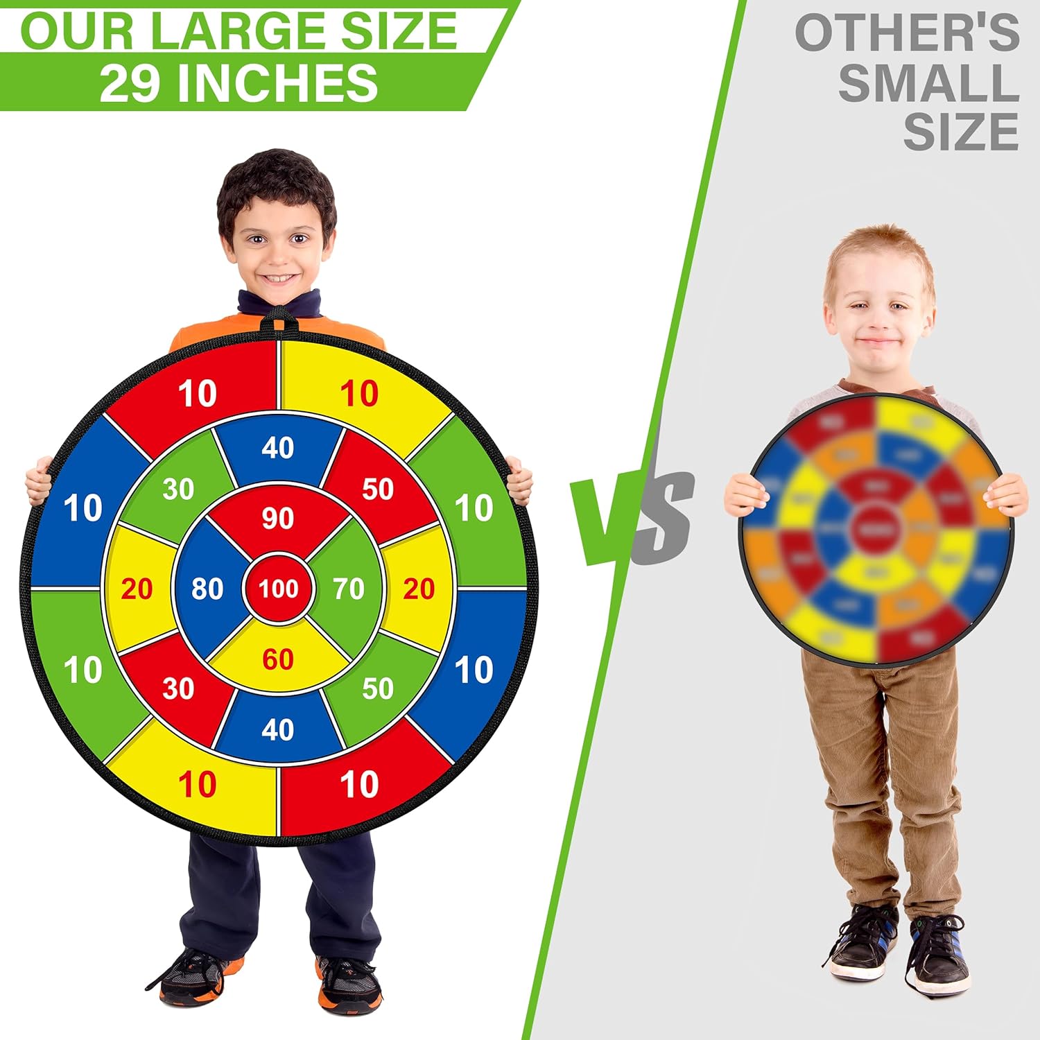 Fun Darts Game for Kids | Double-Sided Dartboard with Educational Features | Safe and Portable for Ages 3-12 5