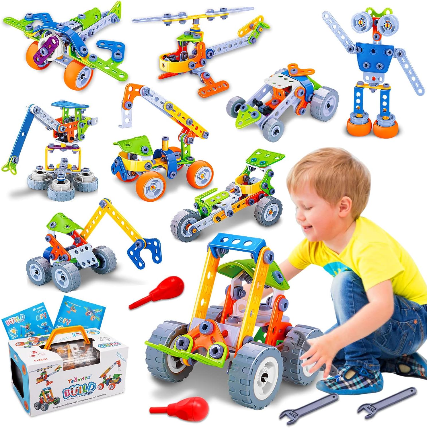 Creative Builders | Colorful Construction Set for Kids with Durable Pieces | Educational Play for Imagination Development 0