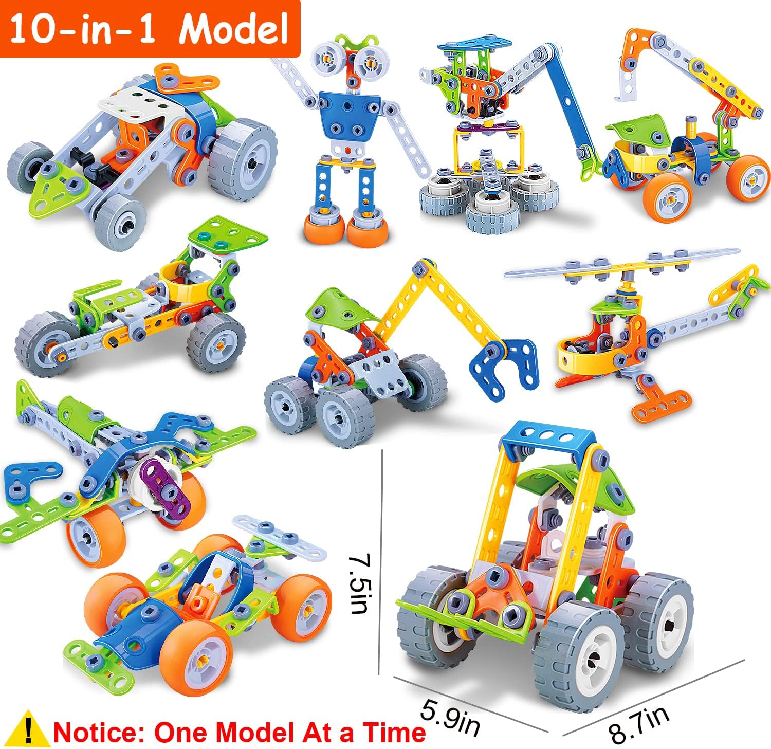 Creative Builders | Colorful Construction Set for Kids with Durable Pieces | Educational Play for Imagination Development 1