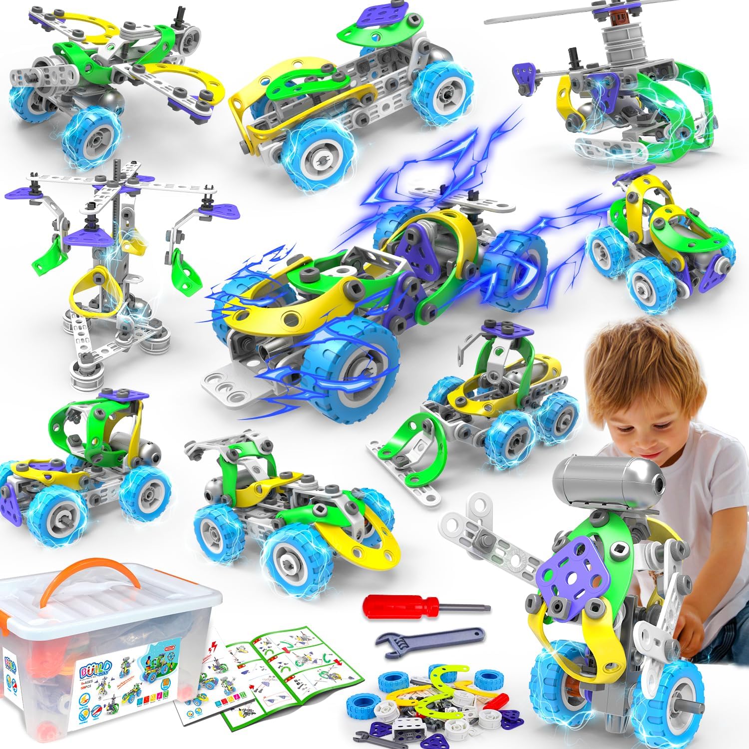 Creative Builders | Colorful Construction Set for Kids with Durable Pieces | Educational Play for Imagination Development 6