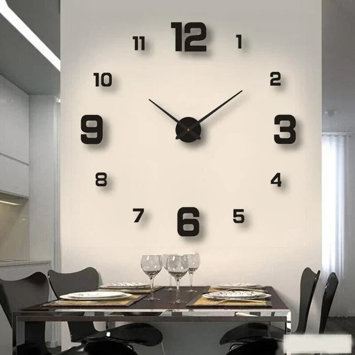 Creative Large Wall Clock with DIY Assembly & Unique Designs for Personalized Home Decor 0
