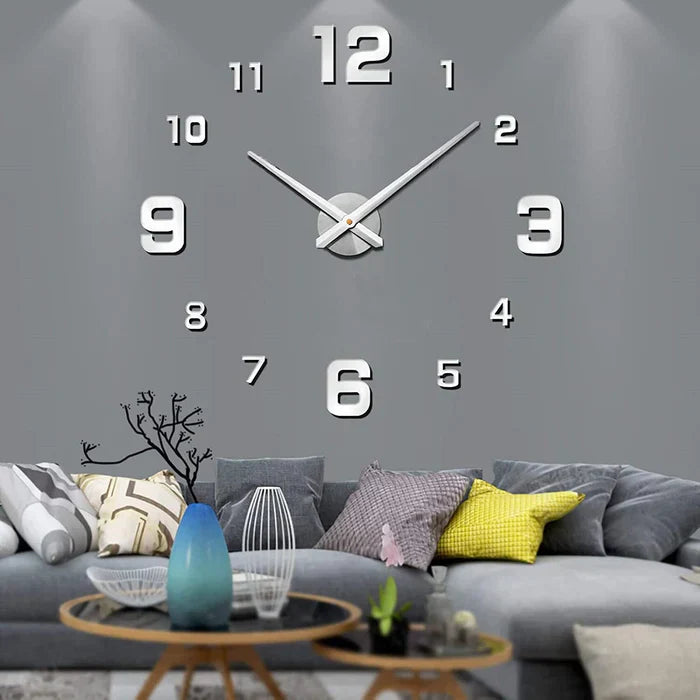 Creative Large Wall Clock with DIY Assembly & Unique Designs for Personalized Home Decor 1