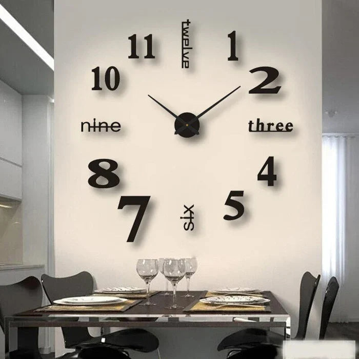 Creative Large Wall Clock with DIY Assembly & Unique Designs for Personalized Home Decor 10