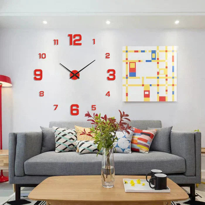 Creative Large Wall Clock with DIY Assembly & Unique Designs for Personalized Home Decor 3