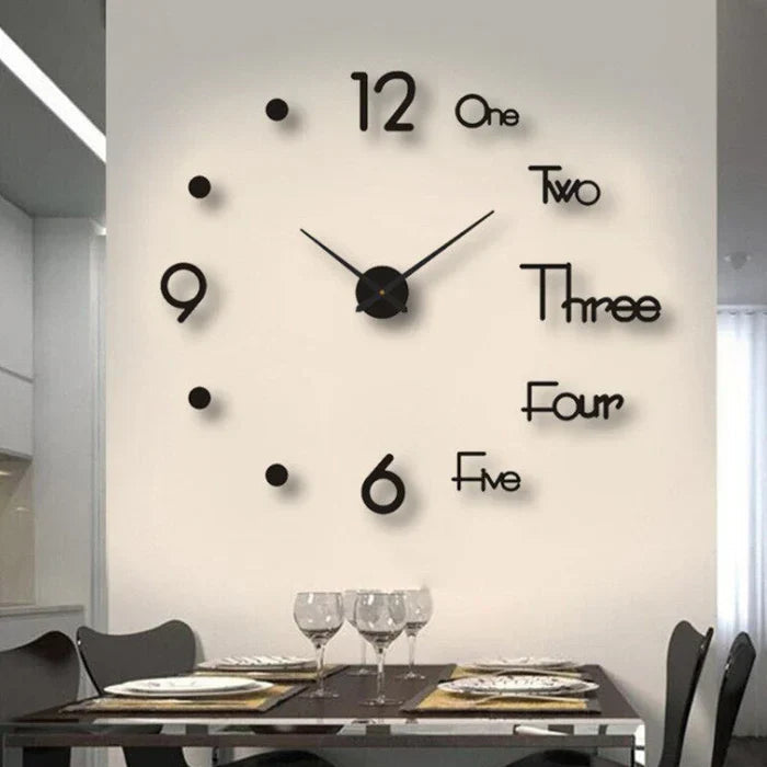 Creative Large Wall Clock with DIY Assembly & Unique Designs for Personalized Home Decor 7