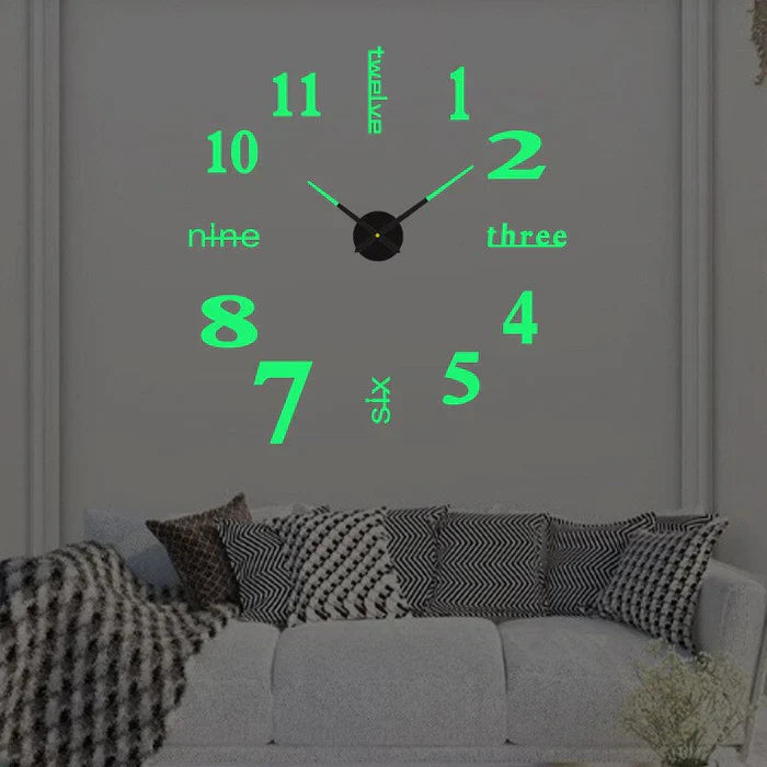 Creative Large Wall Clock with DIY Assembly & Unique Designs for Personalized Home Decor 9