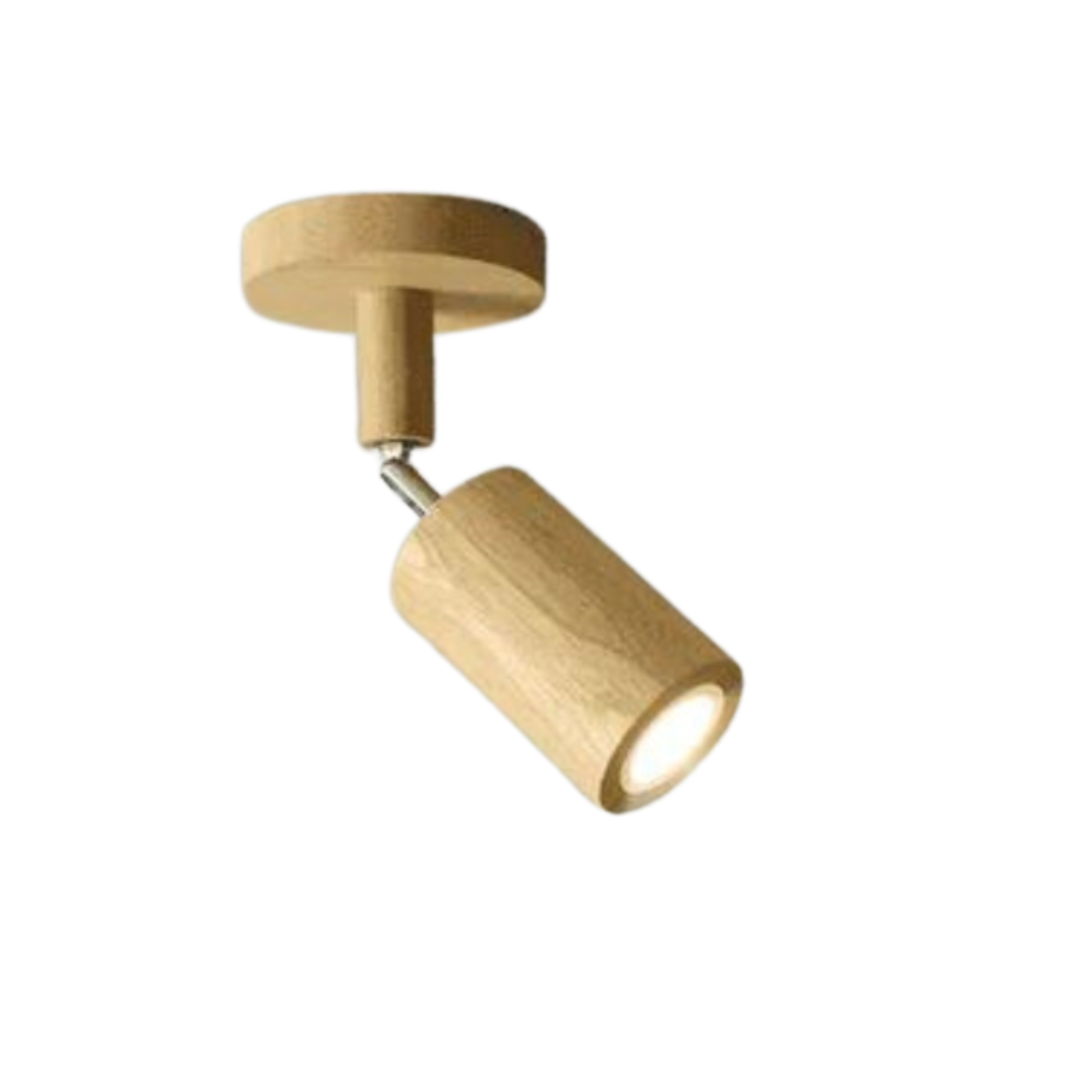 EcoLux | Ceiling Spotlight with Adjustable Wooden Design | Energy-Efficient Lighting for Sustainable Ambiance 0