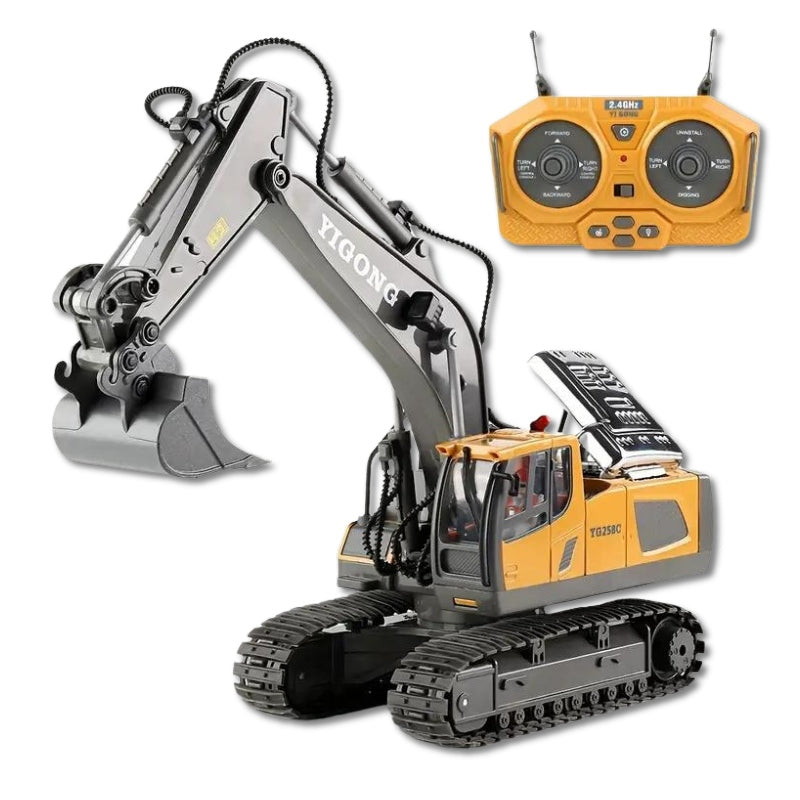 Innovative RC Excavator | Remote-Controlled Excavator with 11 Functions | Engaging Play for All Ages 0
