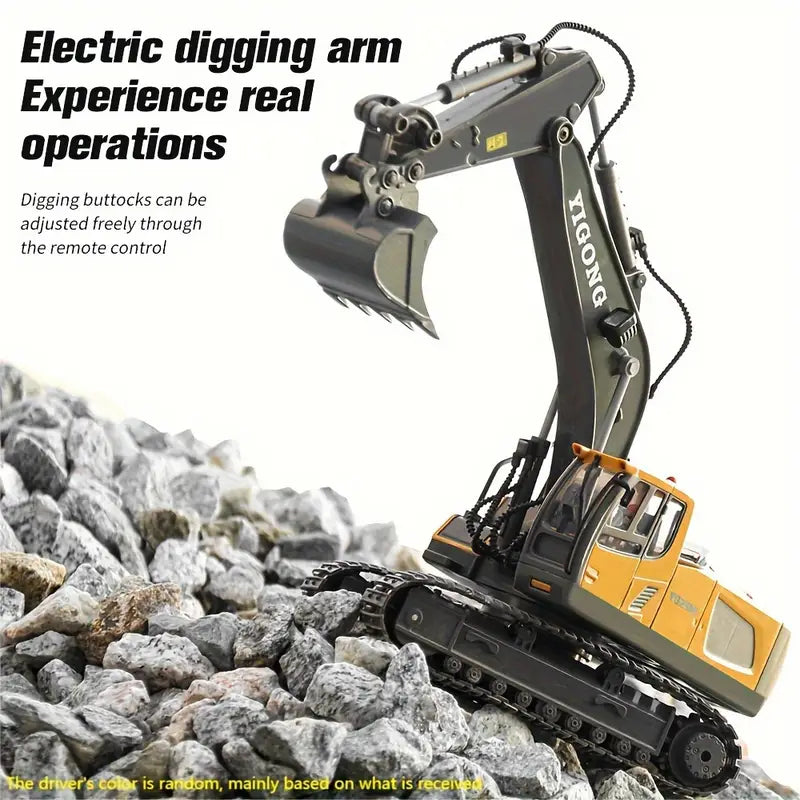 Innovative RC Excavator | Remote-Controlled Excavator with 11 Functions | Engaging Play for All Ages 2