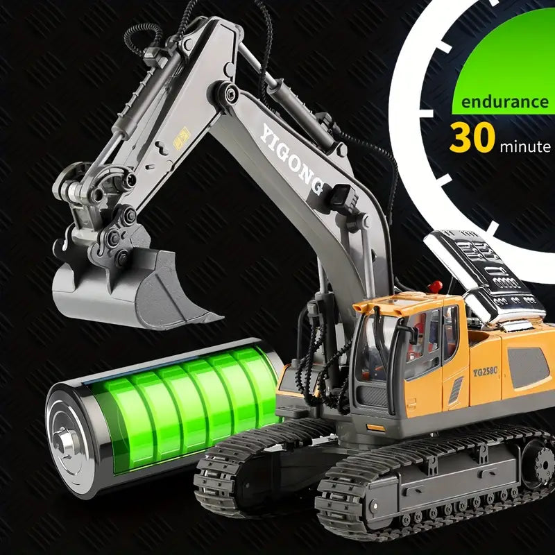 Innovative RC Excavator | Remote-Controlled Excavator with 11 Functions | Engaging Play for All Ages 5