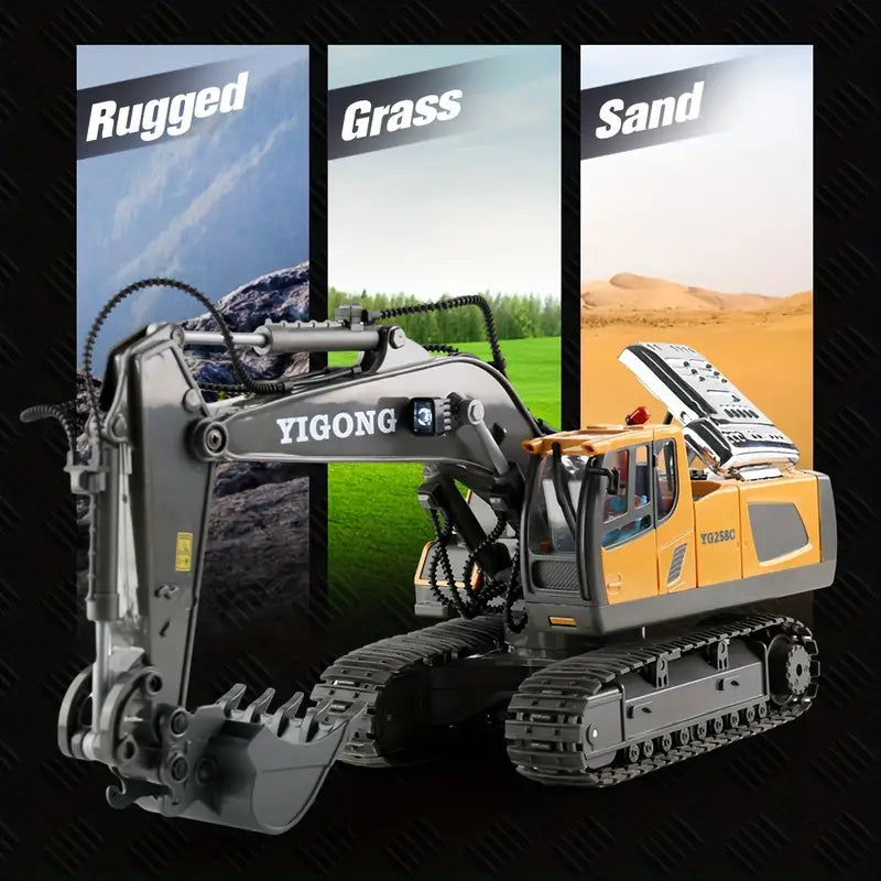 Innovative RC Excavator | Remote-Controlled Excavator with 11 Functions | Engaging Play for All Ages 7
