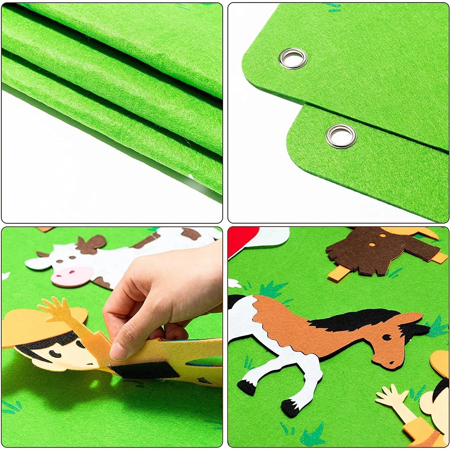 Interactive Animal Felt Board for Kids with Colorful Textures | Engaging Learning Tool for Imagination 1