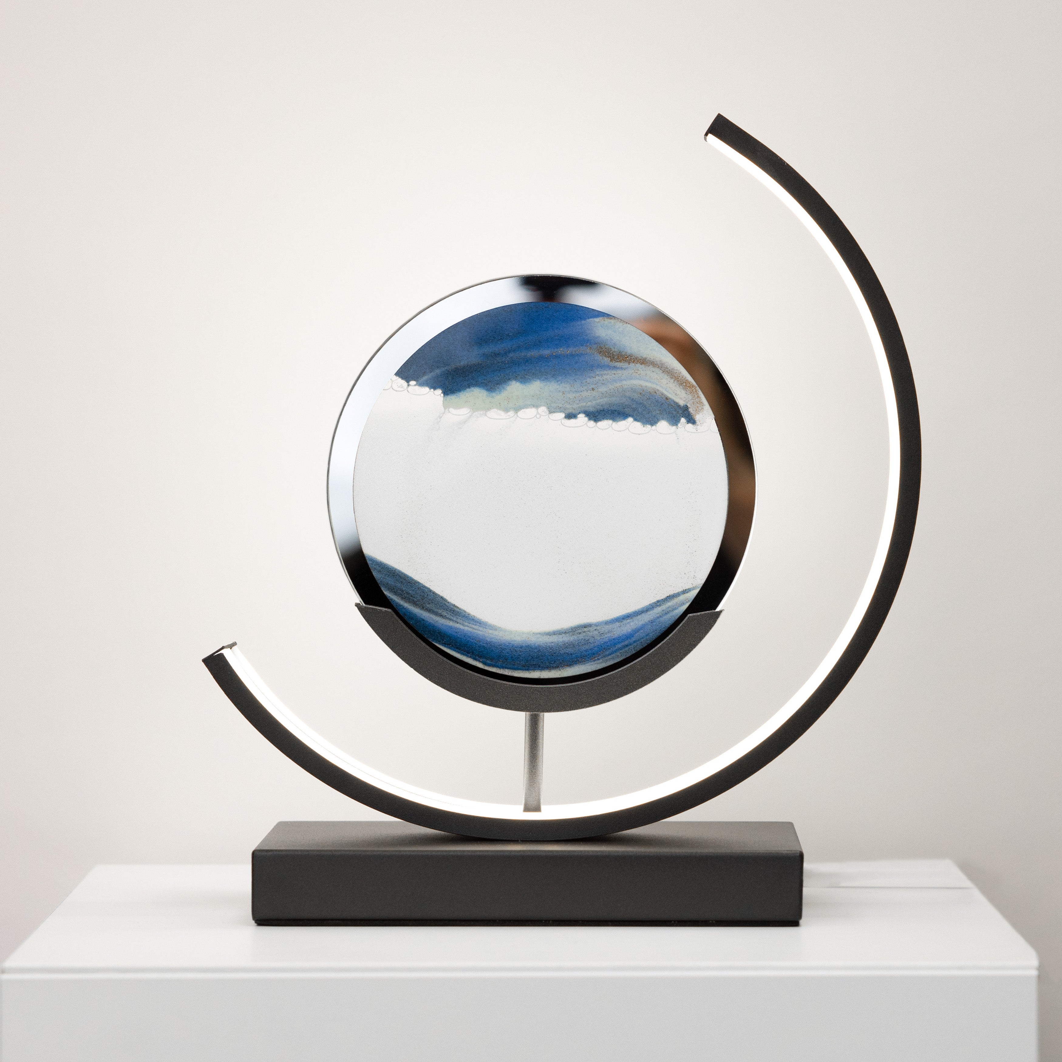 LumiGaze | Elegant Minimalist Hourglass LED Table Lamp for Bedroom 0