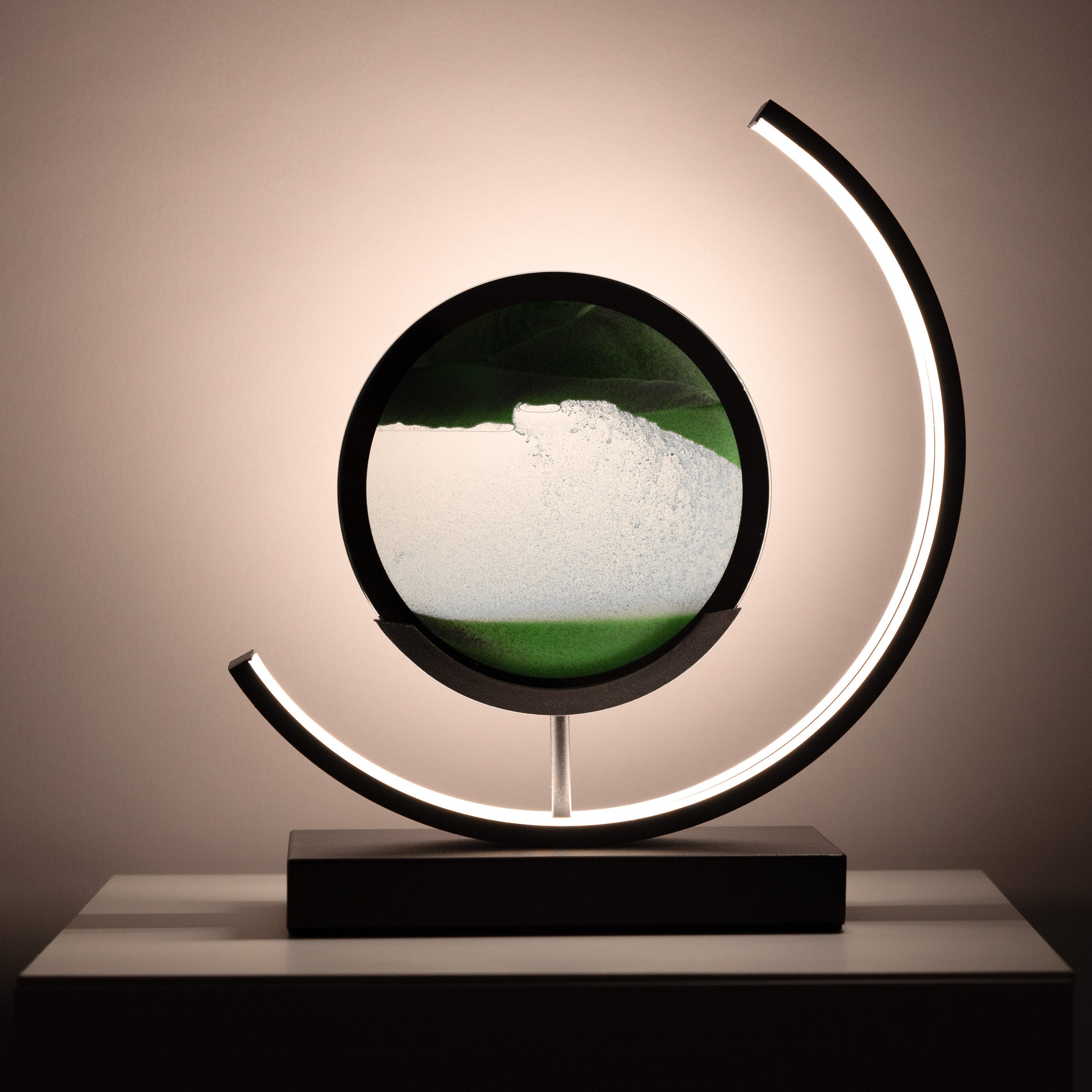 LumiGaze | Elegant Minimalist Hourglass LED Table Lamp for Bedroom 3