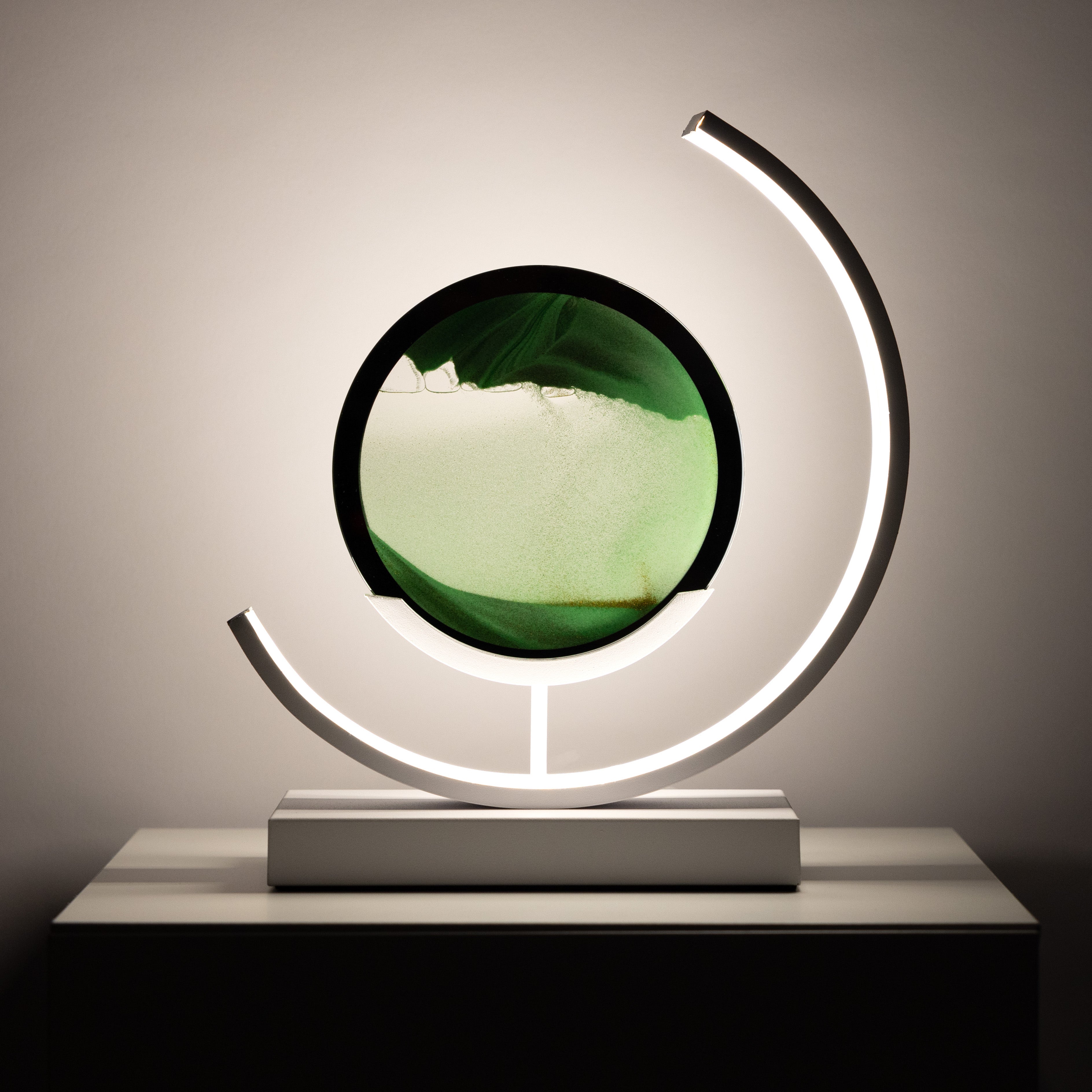 LumiGaze | Elegant Minimalist Hourglass LED Table Lamp for Bedroom 5