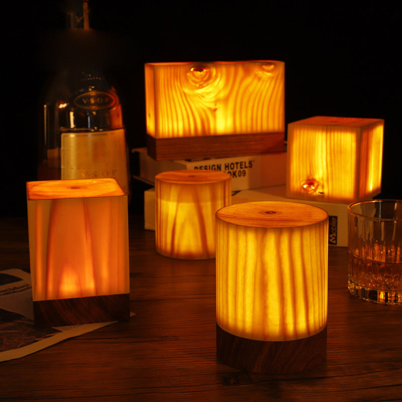 LumiWood | Elegant Touch Control Battery Operated Table Lamp 1