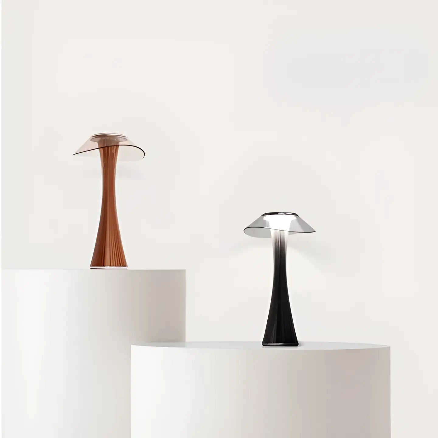 Luminara | Elegant Italian Metal And Glass Table Lamp For Bedroom 5