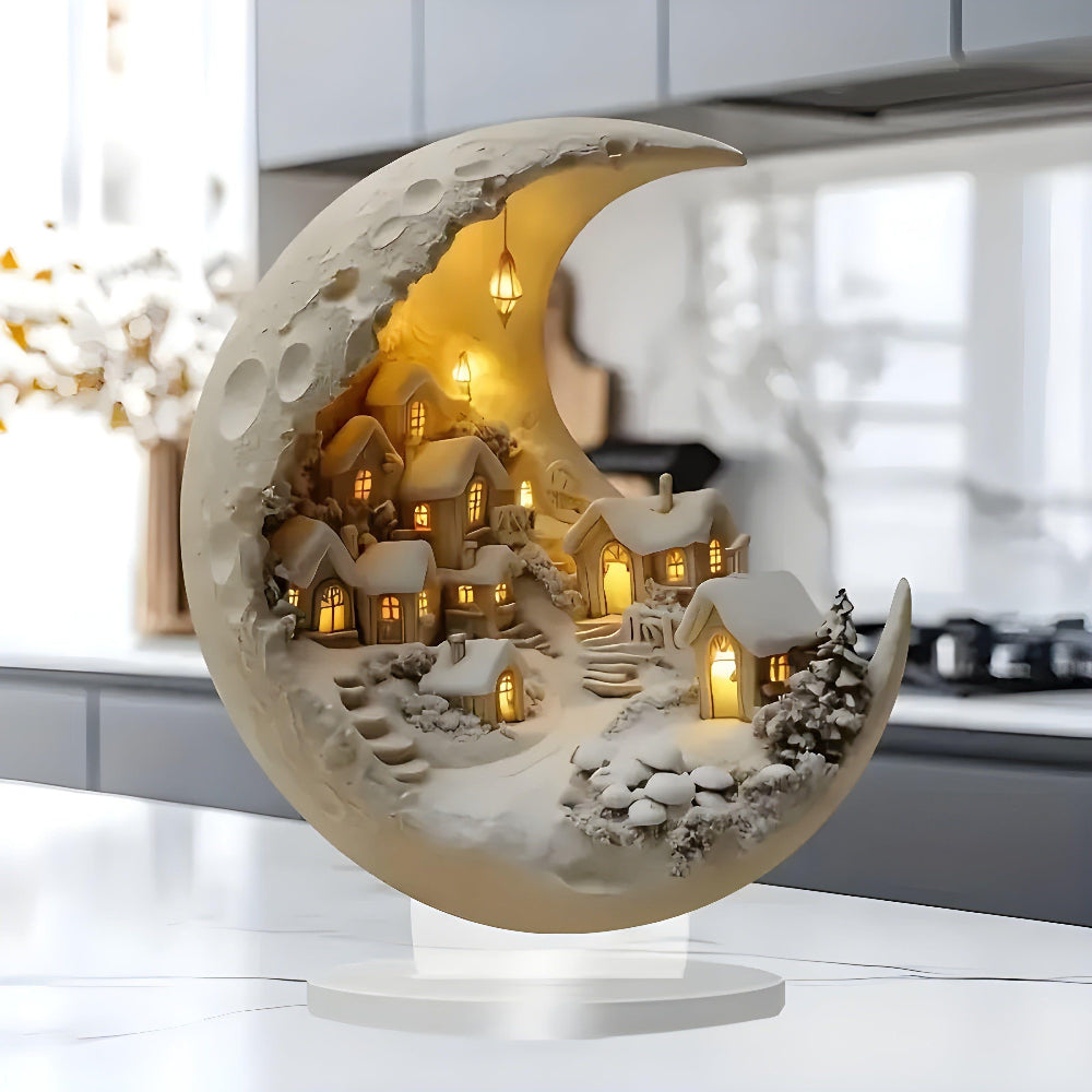 Lunara | Enchanting Acrylic Mood Lighting Village Lamp Decor 3
