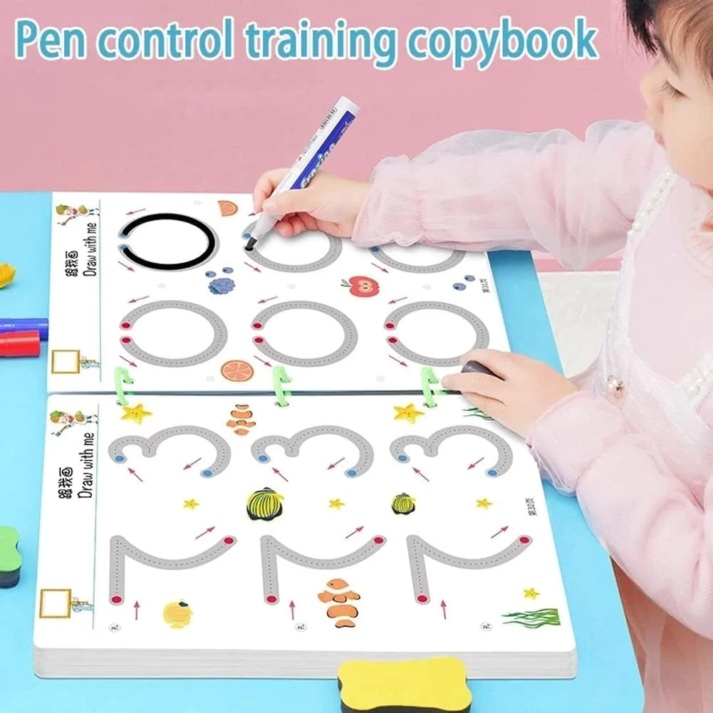 Magicbook | Reusable Writing Notebook with Vibrant Markers for Interactive Learning 4