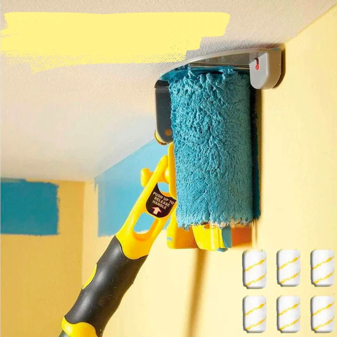 Paintbuddy | Innovative Paint Roller with Integrated Shield for Quick and Clean Edges 0