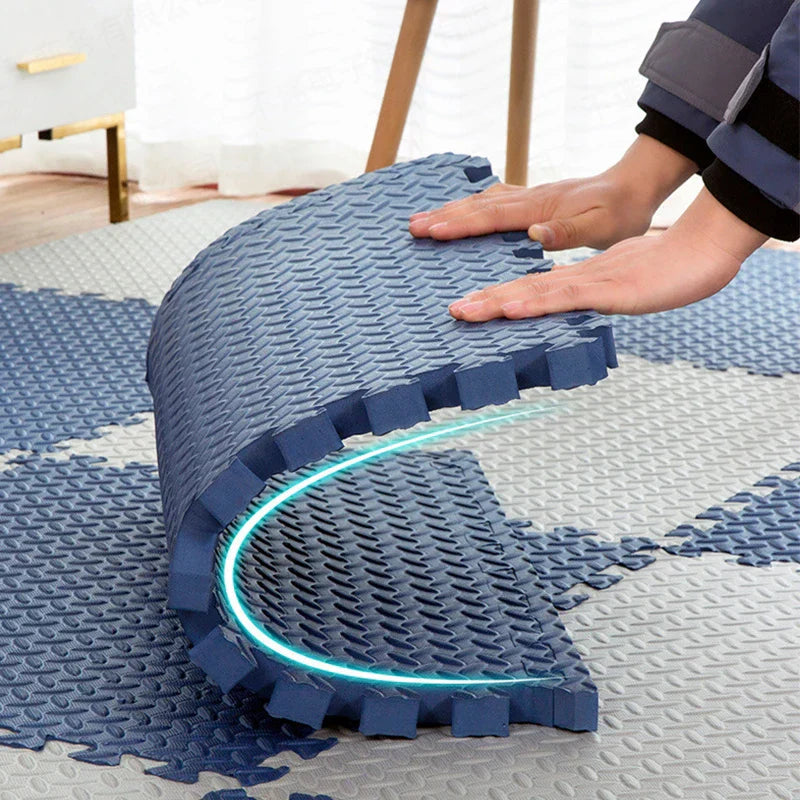 SafePlay | Thick Baby Play Mat with Cushioning Protection | Flexible Colorful Design for Safe Playtime 4