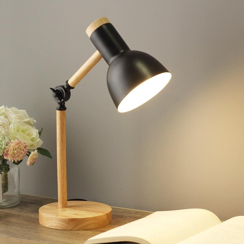 Scandinavian Table Lamp | Adjustable Wooden Design for Elegant Illumination 0