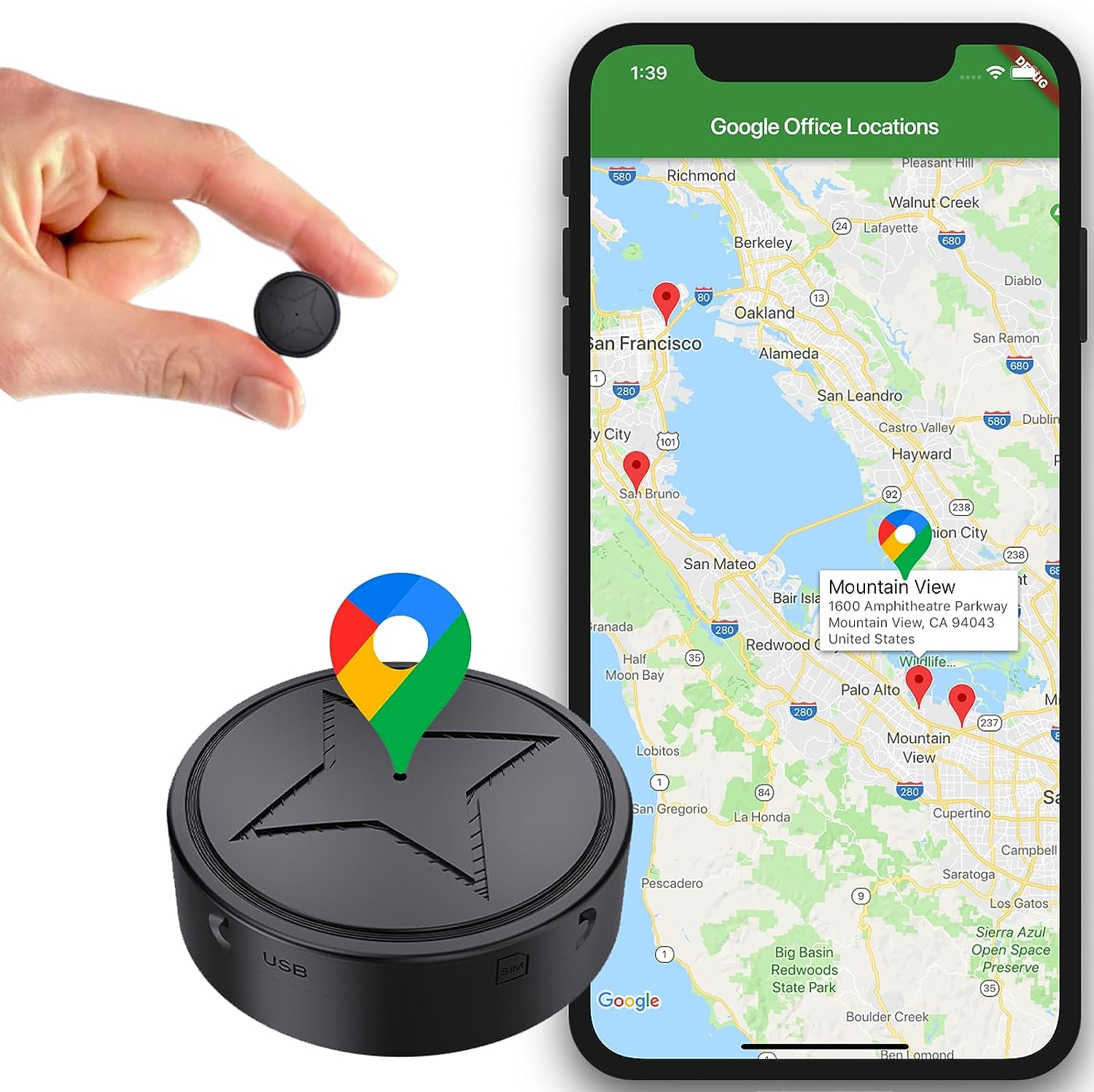 Smart Tracker | Compact GPS Tracker with Magnetic Mount | Real-Time Location for Valuables 0