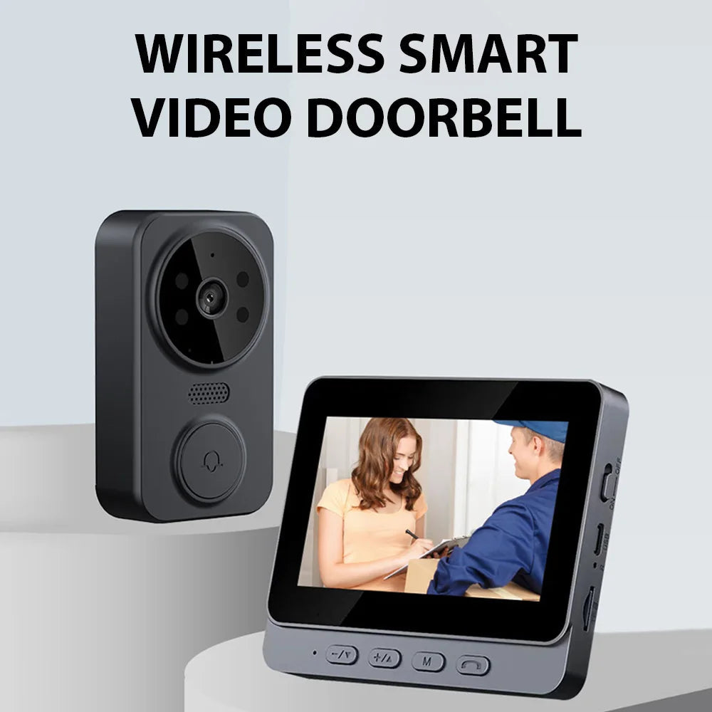 Wireless Video Doorbell Camera with Night Vision & Two-Way Intercom for Enhanced Home Security 1